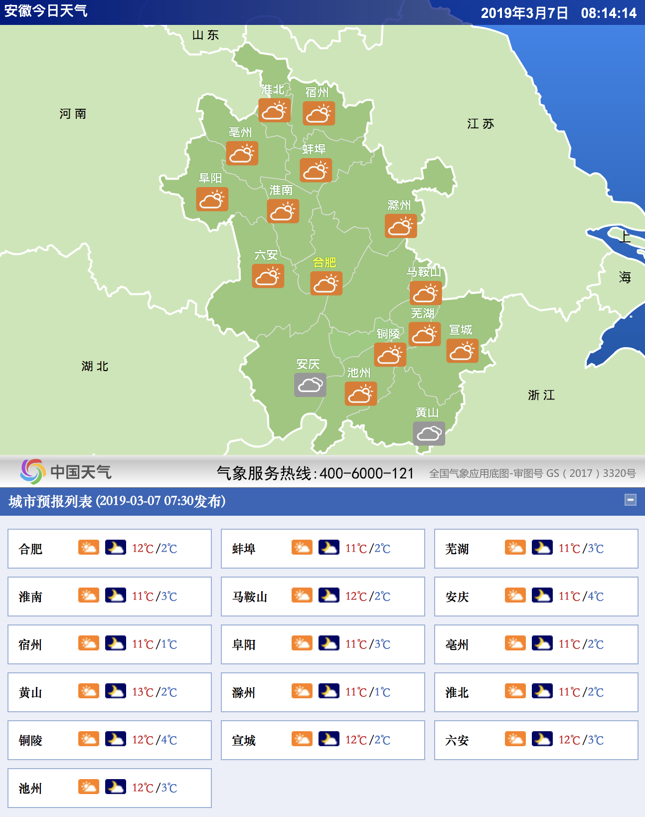 安徽最新天气预报及观点论述