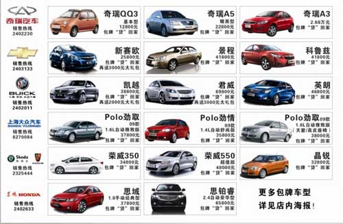 成都最新汽车价格行情汇总