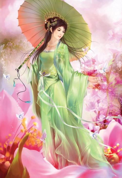 古装美女动漫图片，时光流转中的美丽瞬间风采