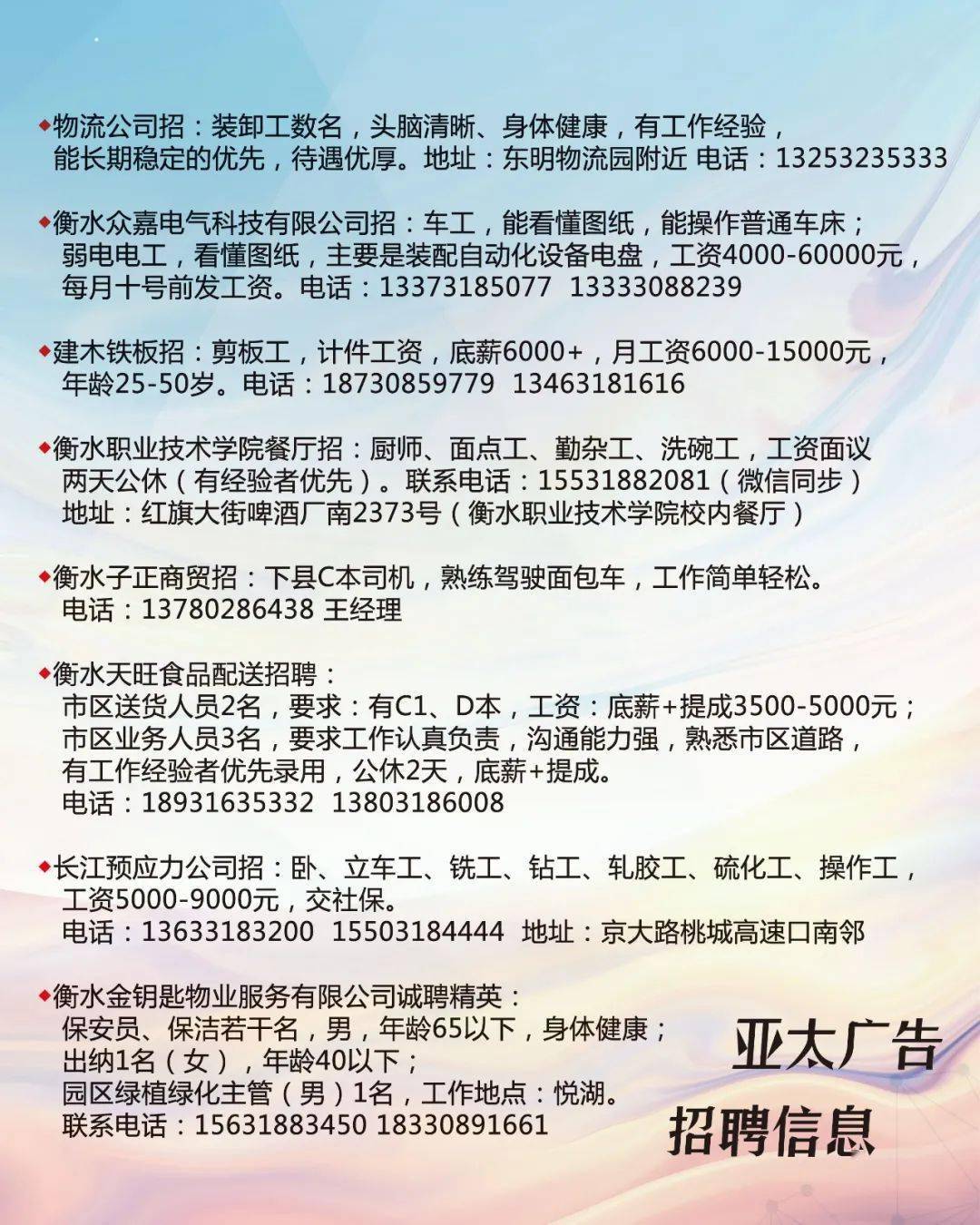 洛阳最新招工信息，变化带来自信与成就感，职位空缺等你来挑战！